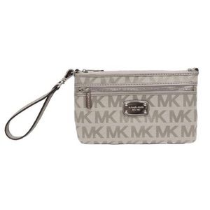 Michael Kors Silver Wristlet